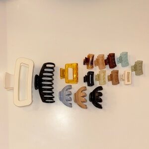 Assorted Hair Claw Clips Set All Sizes